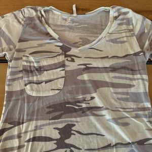 Z Supply Camo V Neck Tshirt